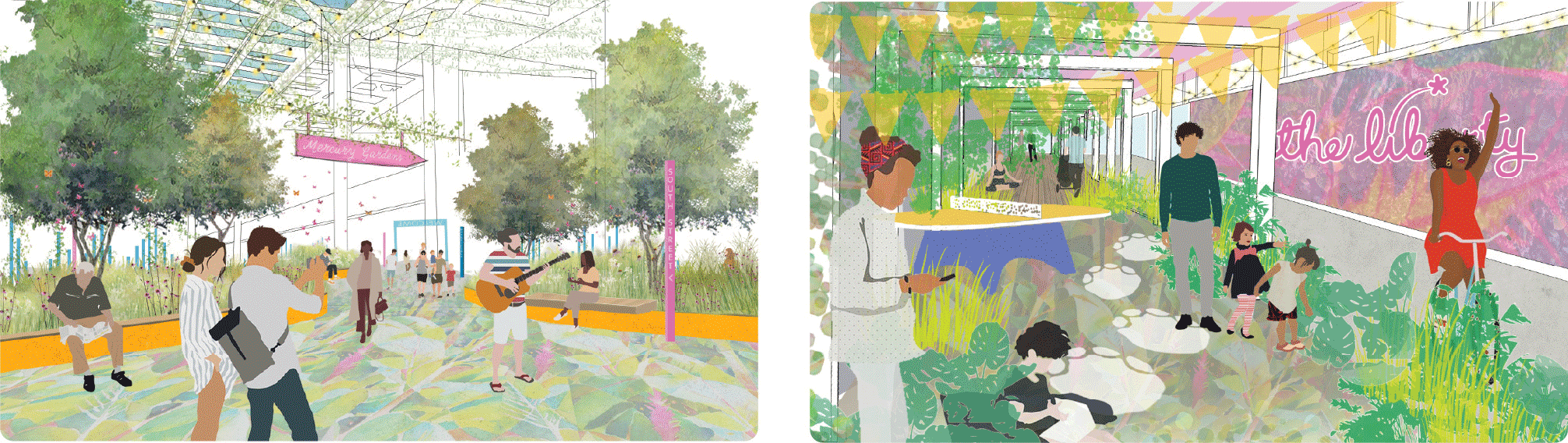 Artist’s impression of the landscaping initiatives