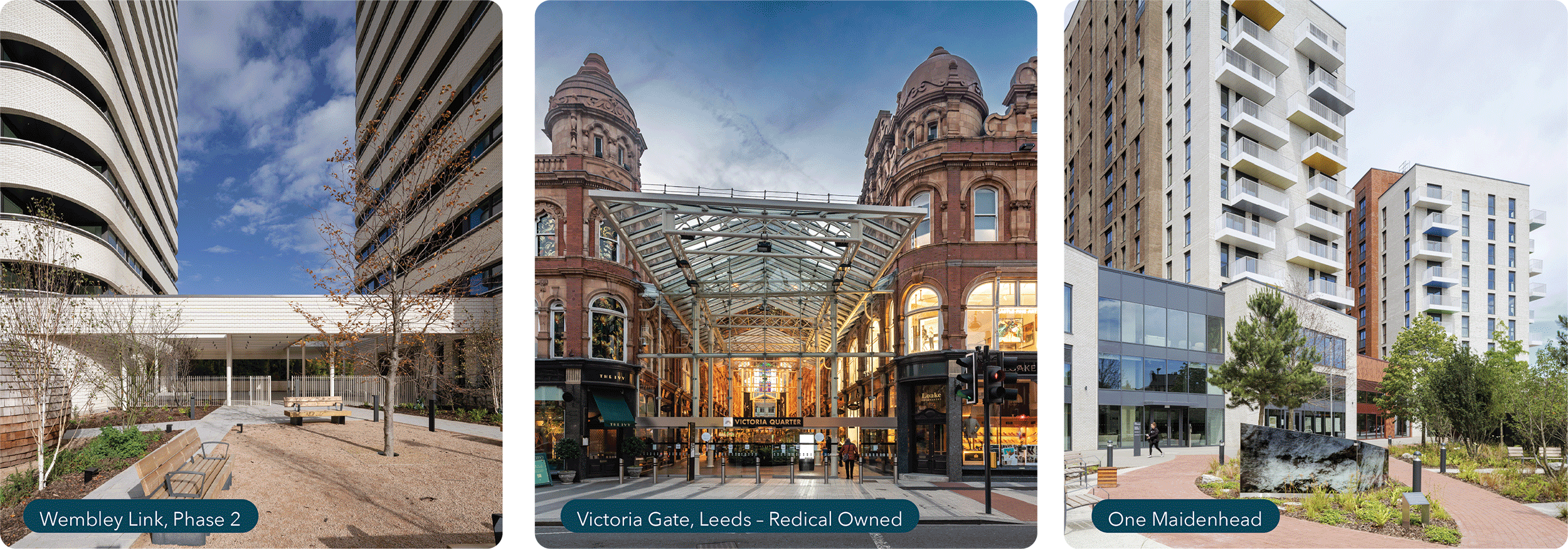 HUB’s track record in residential-led regeneration and Redical’s management of other centres 