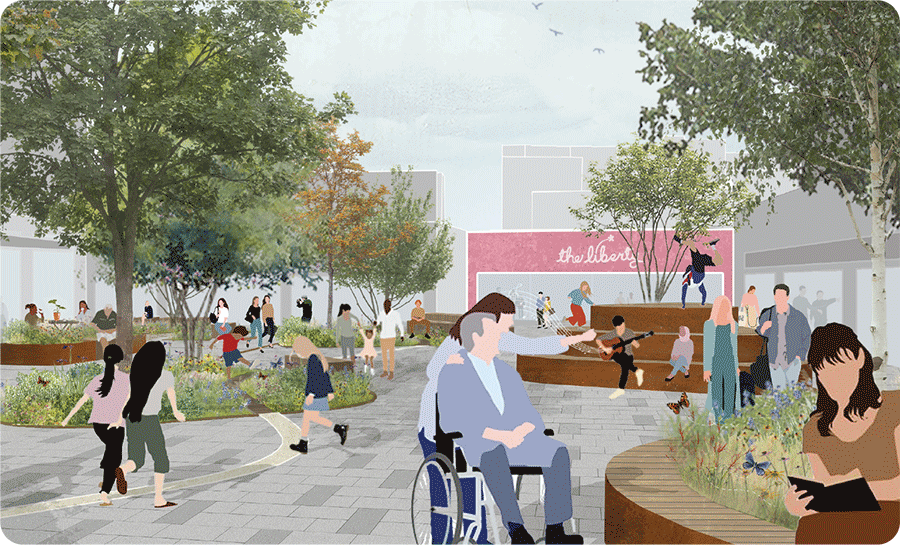 Illustrative view of Liberty Square