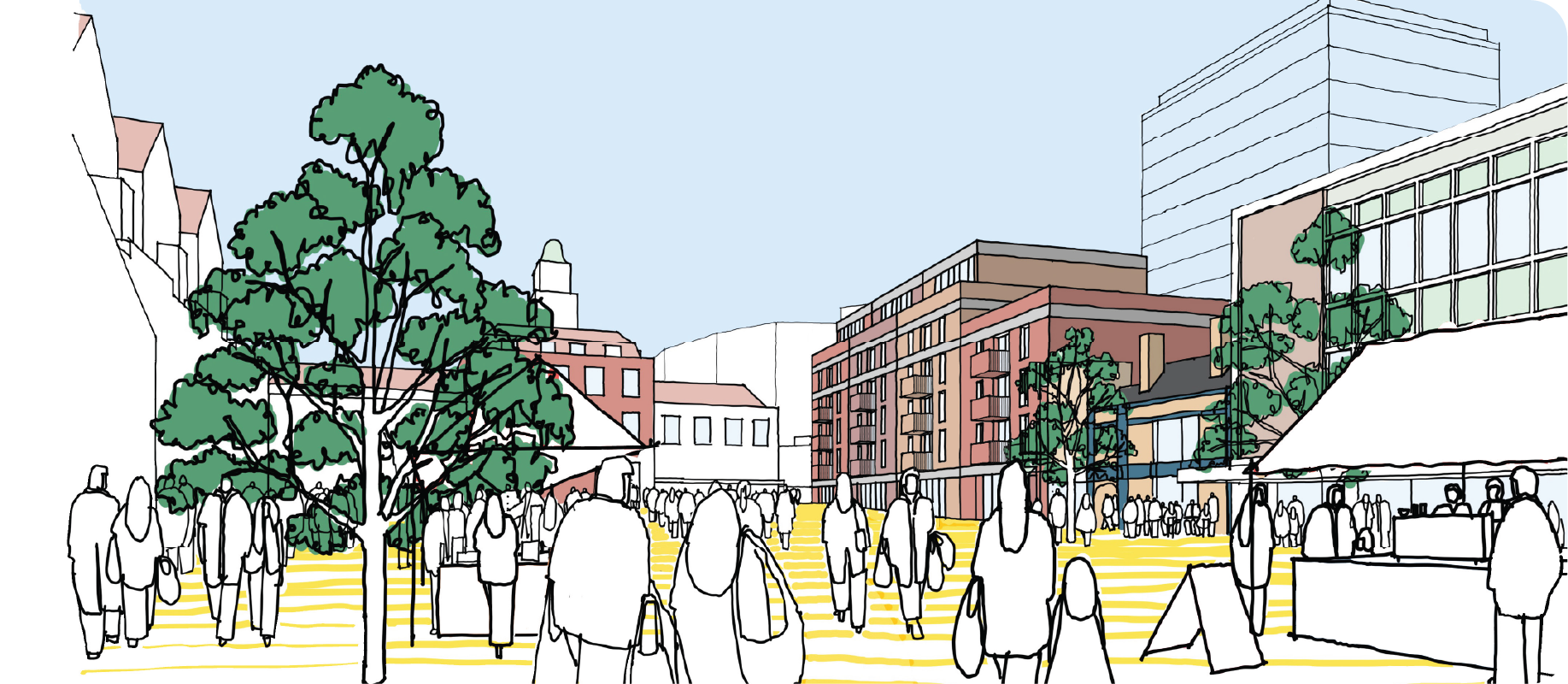 View of Plot 2 from Market Place