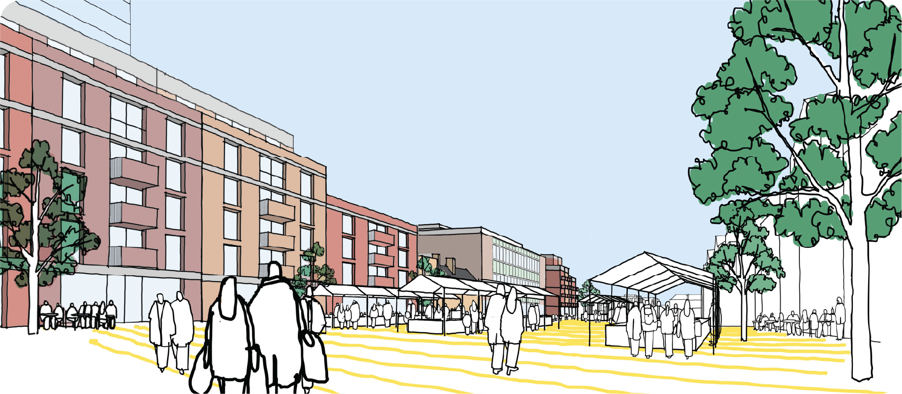 View of Plot 2 from market Place